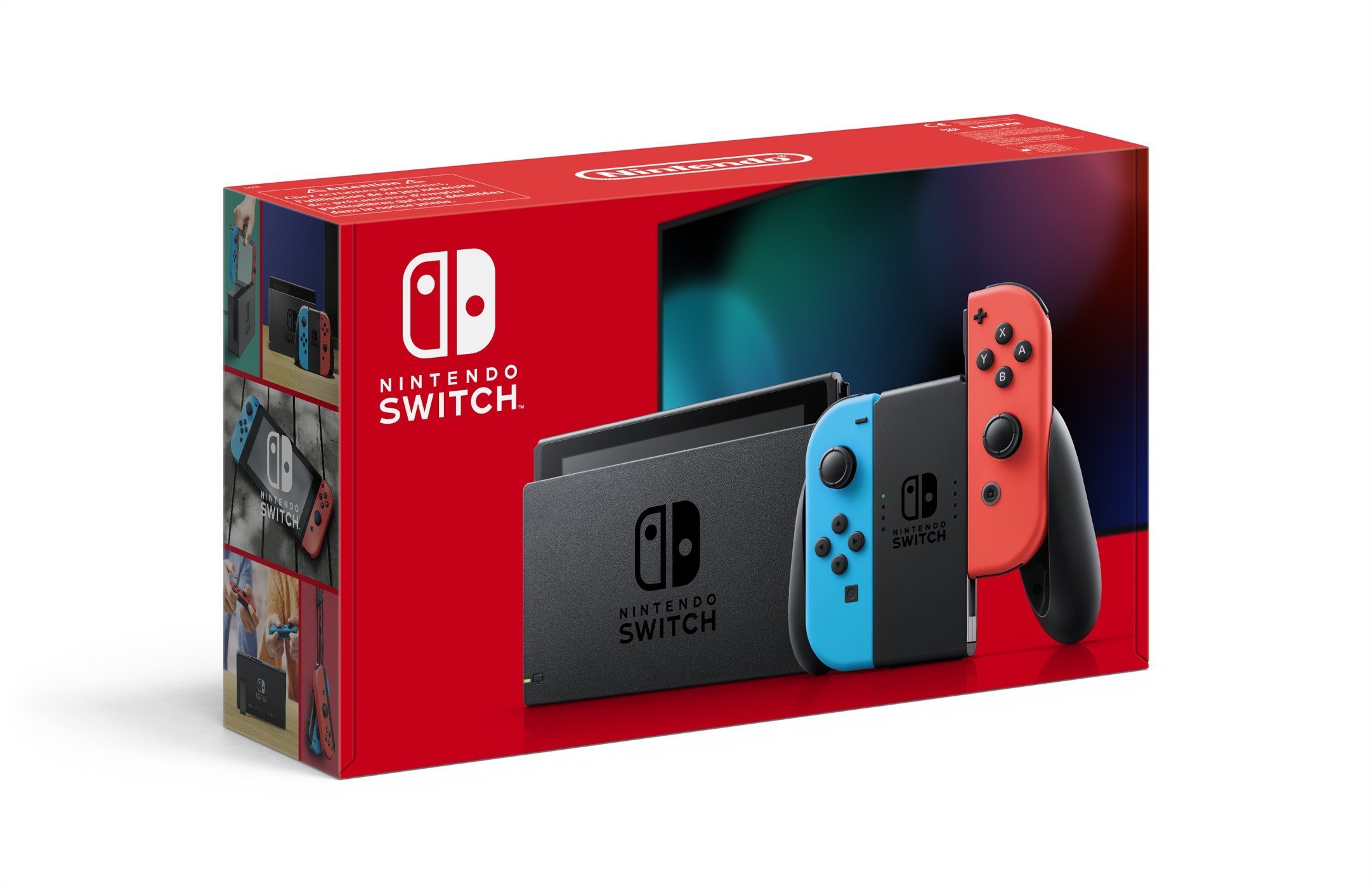 Køb Nintendo Switch Console Neon Red & Neon Blue Joy-Con (Upgraded Version) - Fri