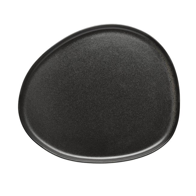 RAW - Titanium Black - Organic dinner plate  - 1 pcs (14839)