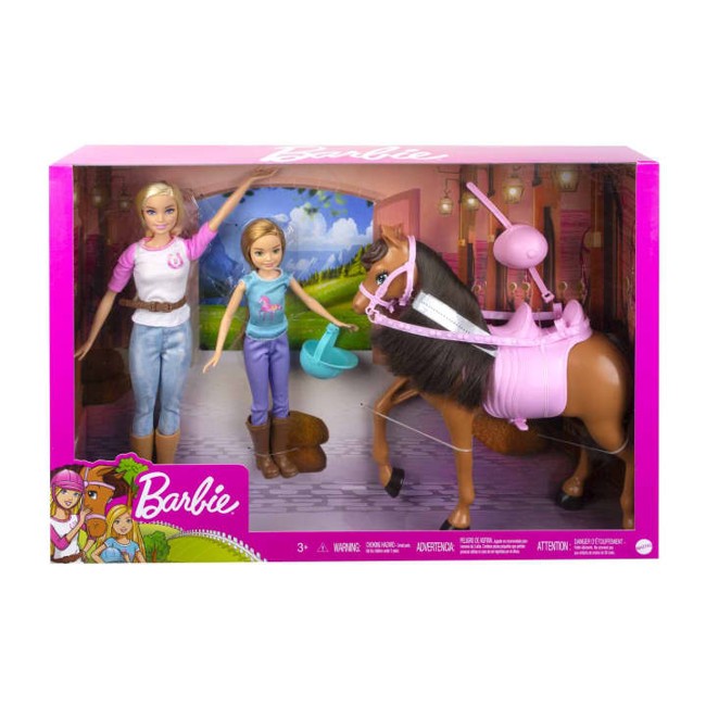 Barbie - Dolls and Horse (GXD65)