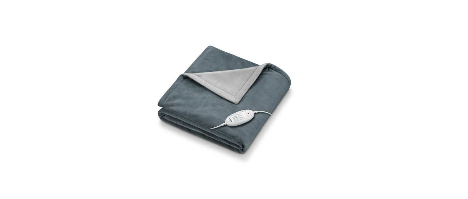 Beurer - Heated Blanket HD 75 Cozy - Dark Grey - 3 Years Warranty