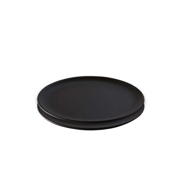 Raw - Titanium Black - dessert plate 20 cm - 2 pcs (14810)