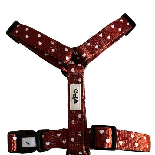Confetti Dogs - Dog Harness Hearts Size S 26-42 cm - (PHU2339S) - Kjæledyr og utstyr