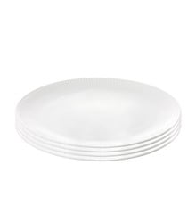 Aida - Relief - Set of 4 - White dinner plate - 27cm  (35183)