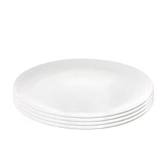 Aida - Relief - Set of 4 - White dinner plate - 27cm  (35183)