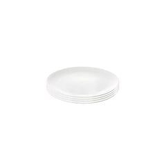 Aida - Relief - Set of 4 - White dessert plate - 20 cm (35182)