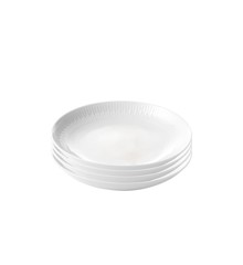 Aida - Relief - Set of 4 - White soup plate - 22 cm (35184)
