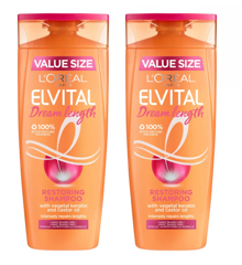 L'Oréal - 2 x Elvital Dream Length Restoring Shampoo 400 ml