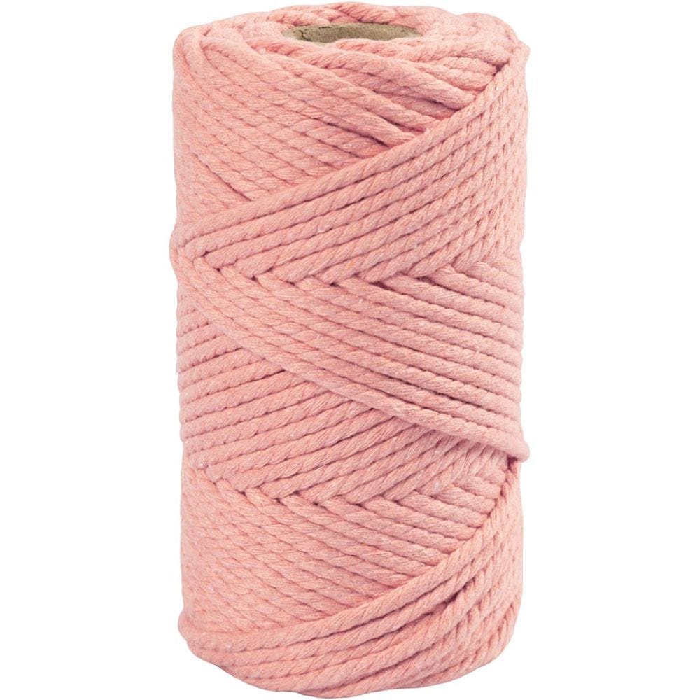 Craft Kit - Macramé rope - Pink (977561) - Leker