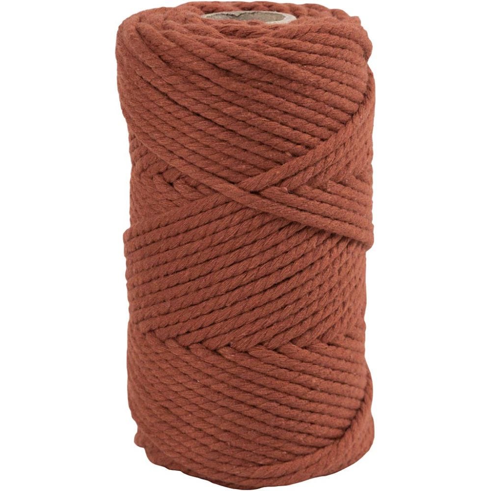 Craft Kit - Macramé rope - Burnt orange (977563) - Leker