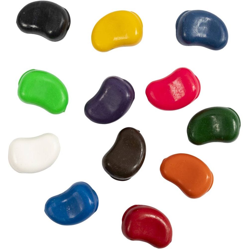 Craft Kit - Colored chalk - Beans (38150) - Leker