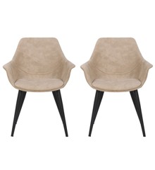 House Of Sander - Set of 2 Signe Chair - Taupe (25610)