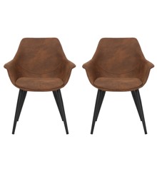 House Of Sander - Set of 2 Signe Chair - Brown (25611)