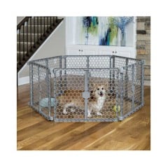 Carlson -  Pet Yard 2-in-1 Plastic Gate & Pen 6-Sektions 71CM High - (704.2002)