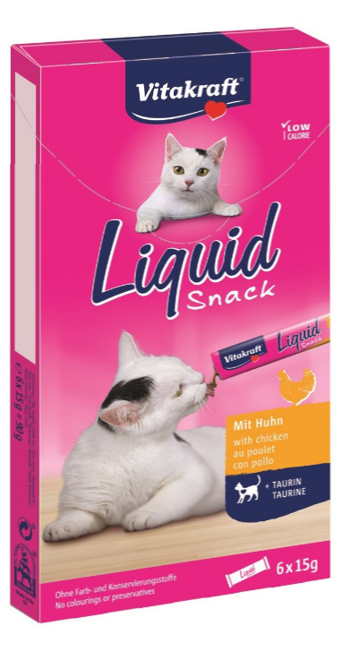 Vitakraft - Cat Liquid-Snack Poultry + Taurin 90gr