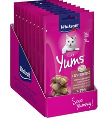 Vitakraft - Cat Treats - 9 x Cat Yums liver 40g (bundle)