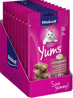 Vitakraft - Cat Treats - 9 x Cat Yums liver 40g (bundle)