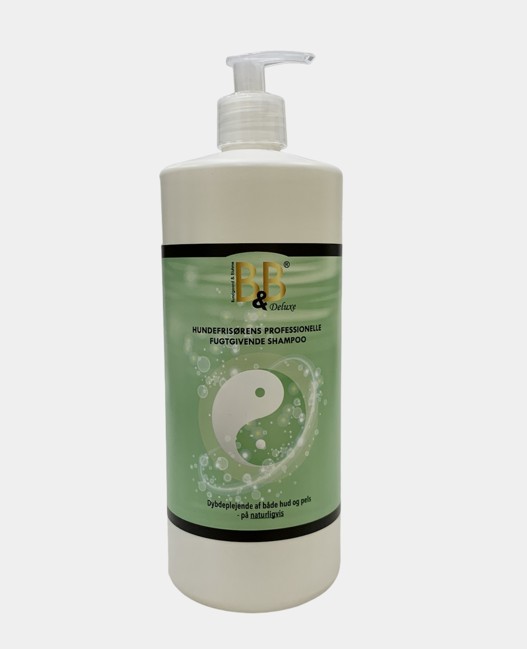 B&B - Hundefrisørens professionelle fugtgivende shampoo 1000 ml med pumpe