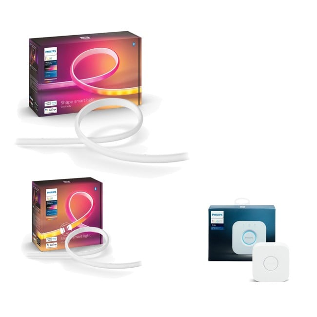 Philips Hue - Gradient Lightstrip 2m - Förlängning & Brygga - Paket