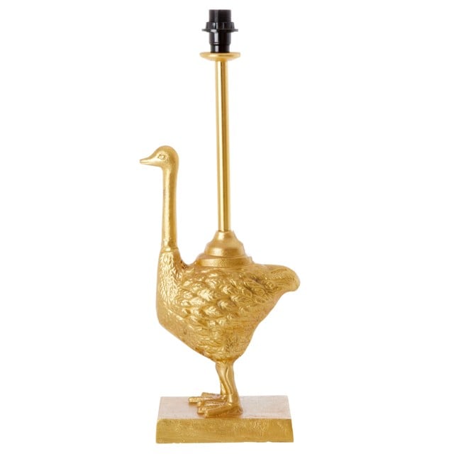 Rice - Metal Table Lamp in Ostrich shape Gold