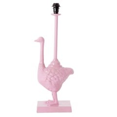 Rice - Metal Bordlampe i Struds Form Pink