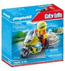 Playmobil - Emergency doctor motorbike with flashing light (71205)