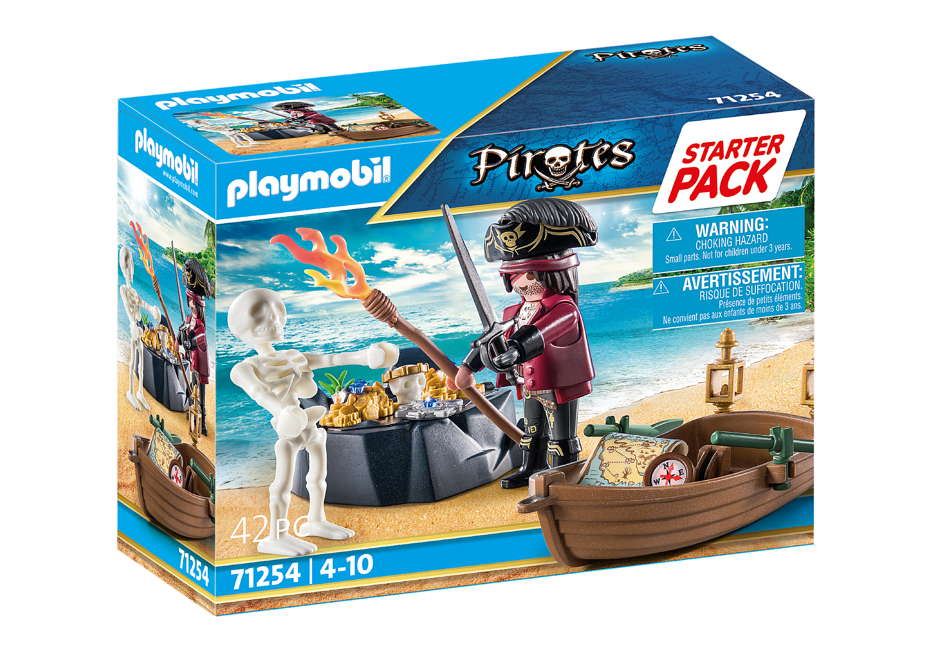 Kjøp Playmobil Starter Pirate with Boat (71254)