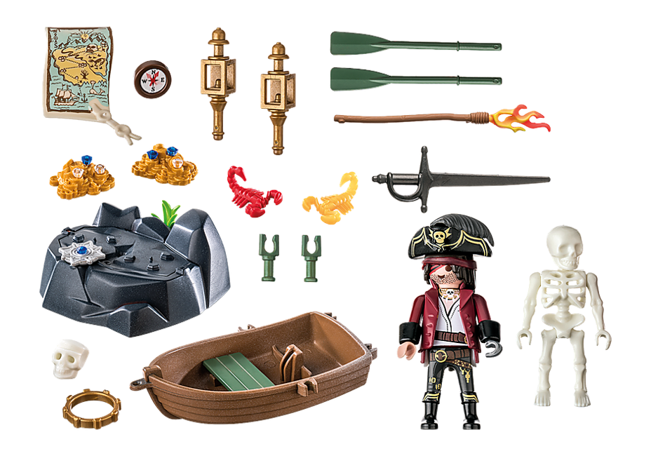 Playmobil - Starter Pack Pirate with Rowing Boat (71254)