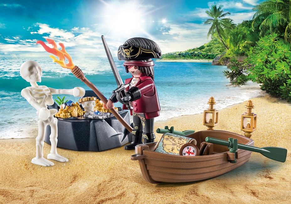 Playmobil - Starter Pack Pirate with Rowing Boat (71254)