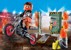 Playmobil - Starter Pack Stunt Show Motorcycle with Fire Wall (71256) thumbnail-2