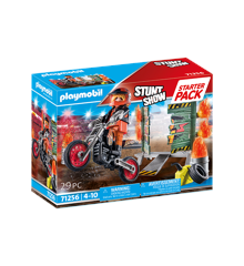Playmobil - Starter Pack Stunt Show Motorcycle with Fire Wall (71256)