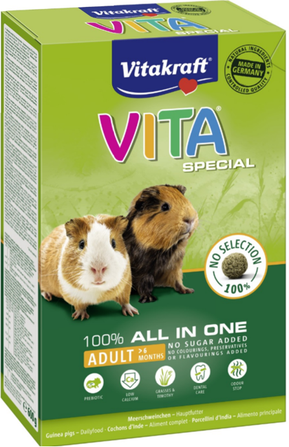 Vitakraft - BLAND 3 FOR 108 - Vita Special Adult Marsvin 600gr