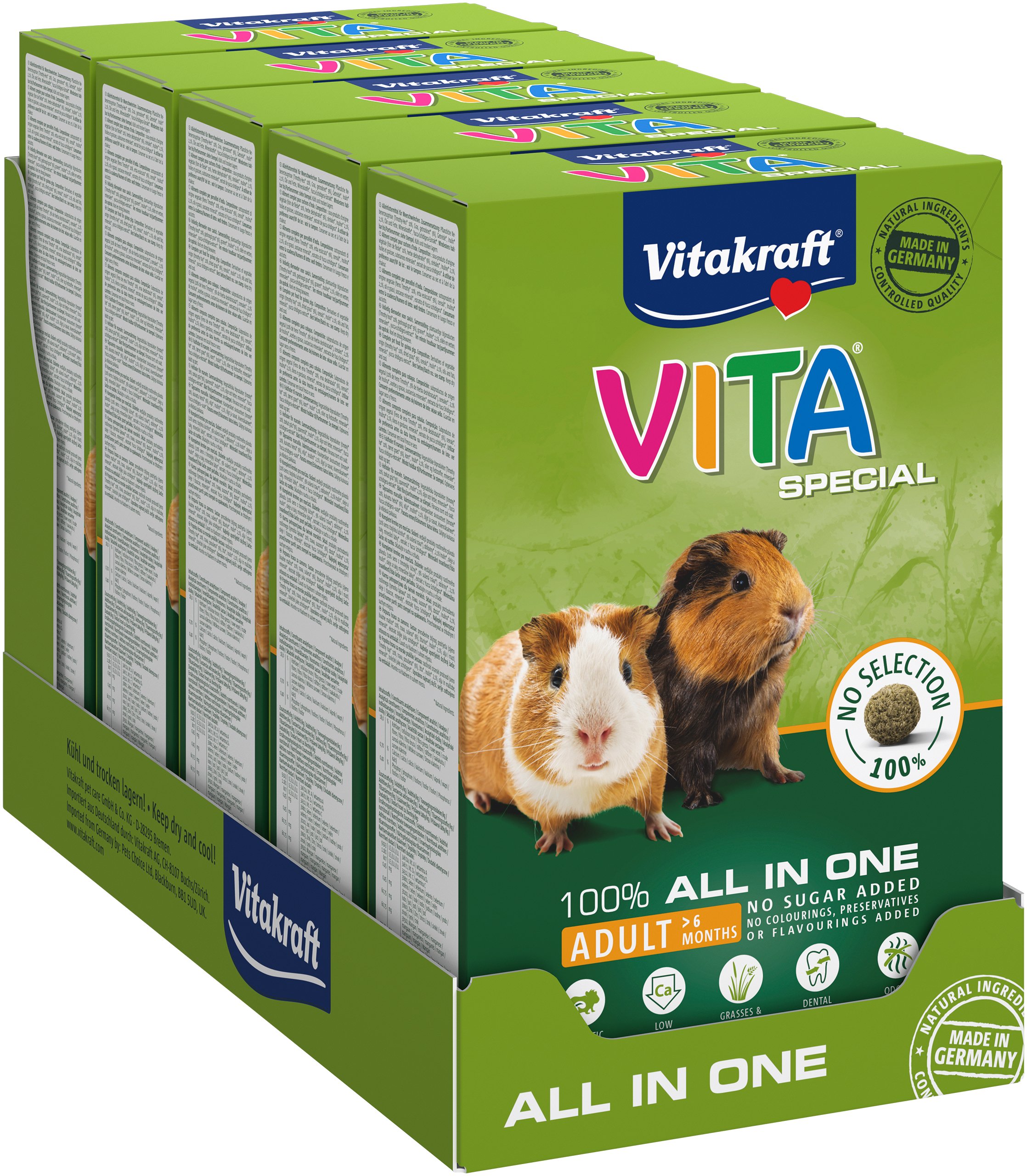 Vitakraft - Vita Special Adult Guinea pigs 5x600gr - (bundle) - Kjæledyr og utstyr