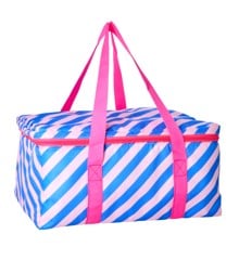 Rice - Cooler Bag  Pink and Blue Striped