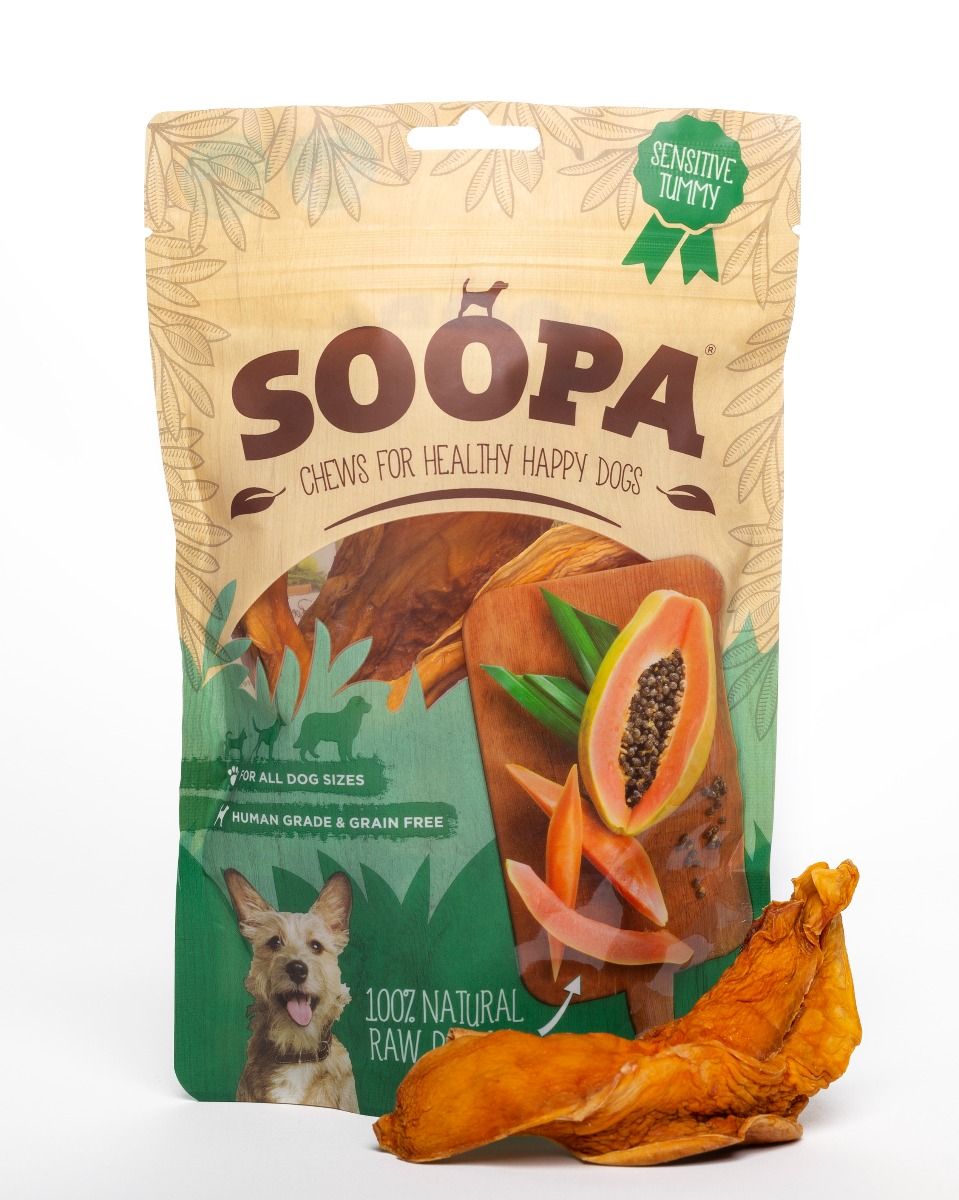 SOOPA - Papaya Chews 85g - (SO920005) - Kjæledyr og utstyr