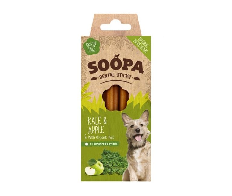 SOOPA - BLAND 3 FOR 108 - Dental Sticks Kale & Apple 100g