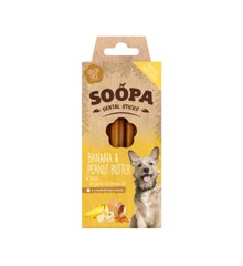 SOOPA - BLAND 3 FOR 108 - Dental Sticks Banana og & Peanut Butter 100g