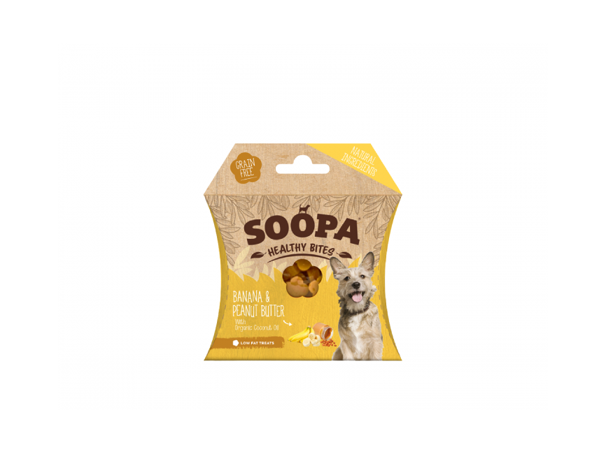 SOOPA - BLAND 4 for 119 -Healthy Bites Banana & Peanut Butter 50g