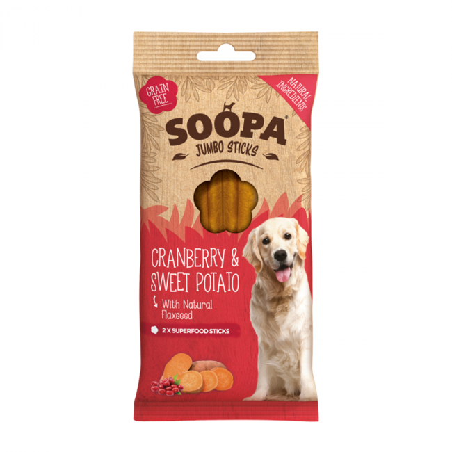 SOOPA - Jumbo Sticks Cranberry & Sweet Potato 170g