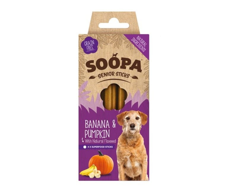 SOOPA - BLAND 3 FOR 108 - Senior Sticks Banana & Pumpkin 100g