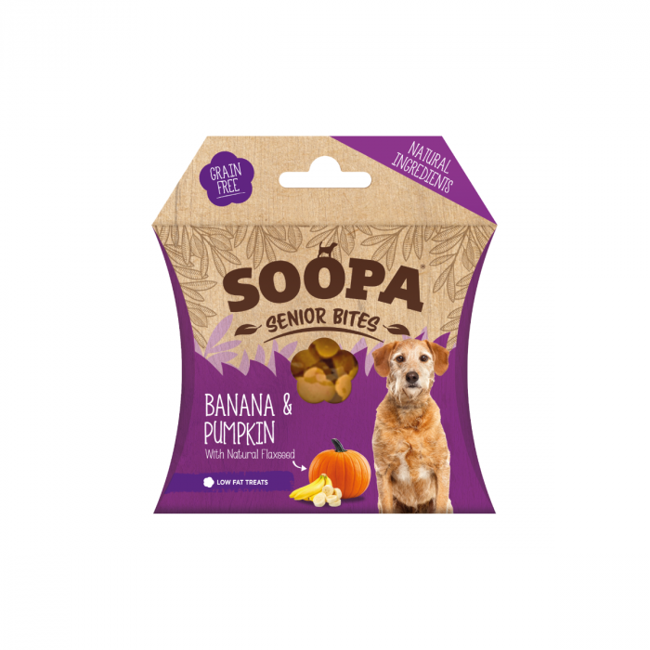 SOOPA - BLAND 4 for 119 -Senior Bites Banana & Pumpkin 50g