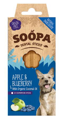 SOOPA - Dental Sticks Apple & Blueberry 100g