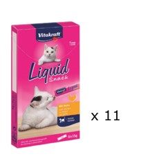 Vitakraft - Cat Liquid-Snack Poultry + Taurin 90gr x 11