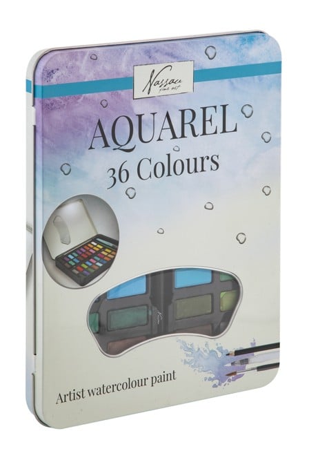 Nassau - Aquarel Pans 36pcs  - (K-AR0510/GE)