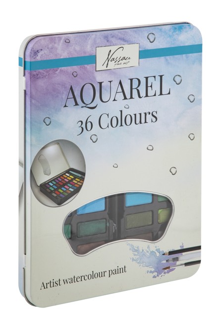 Nassau - Aquarellfarben - 36 Stück