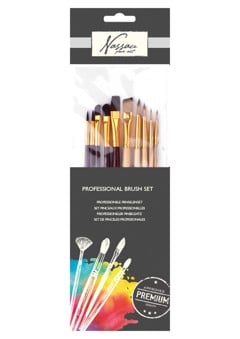 Nassau - Professional Brush Set 10 pcs - (K-AR0802/20GE)