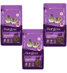 Burgess - 3 x Chinchilla Nuggets 1,5 kg ( obs bedst før 5/12-2024)