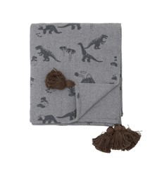 Bloomingville MINI - Bongo Throw - Blue Recycled Cotton (82054460)