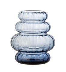 Bloomingville - Bing Blue Glass Vase - 21,5 cm (82054972)