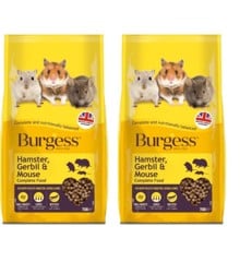 Burgess - gnaverfoder - 2 x Hamster, Ørkenrotte & Mus Nuggets  750gr