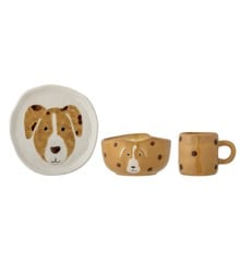 Bloomingville MINI - Fenix Dog Tableware - Brown Stoneware (82057644)